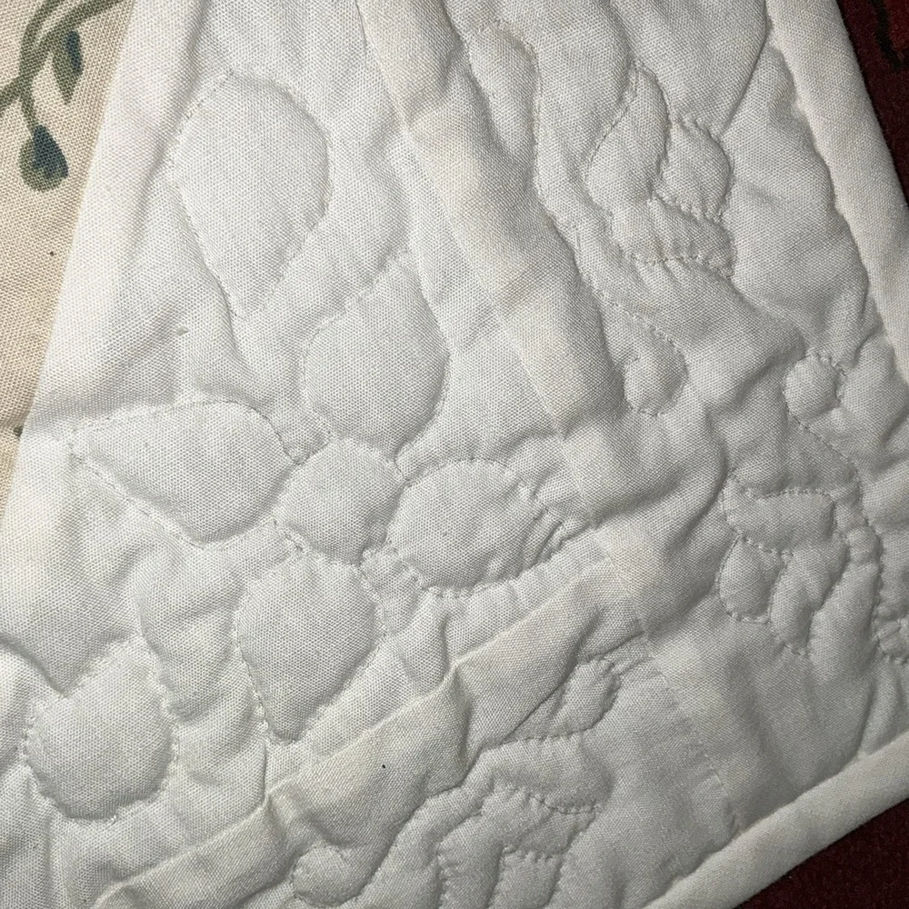 HandMade Pieced Machine‎ Quilted Quilt Floral Garden Twist 47x57